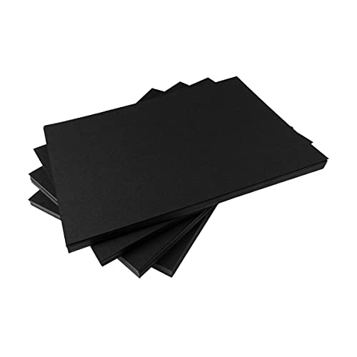 Hawksbill Papier, 220 g/m², schwarze Mehrzweck-Karte, 50 Stück, dicke, hochwertige, glatte und knackige schwarze A3-Karte, dicke Karten für Schreibwaren, Heim- oder Bürogebrauch und Kunst oder von Hawksbill