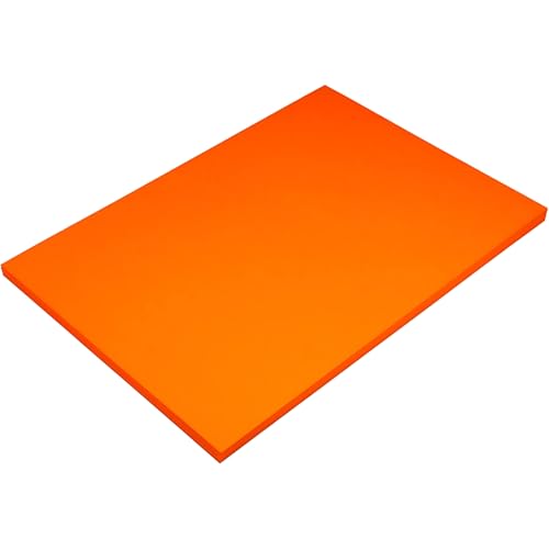 Hawksbill Hellorangefarbenes Papier, 80 g/m², A4, 100 Blatt, Premium-Papier für Kopierer, Drucken im Büro und zu Hause von Hawksbill