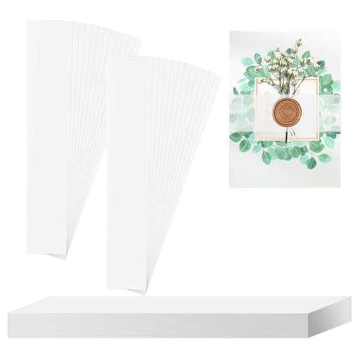 Hayaww 30 Stück 31x4 cm Pergamentband Transparentes Einladungsband für 12.70x17.78 cm und 10.16x15.24 cm Einladungen Postkarten Pergament-Hochzeitseinladungsband Für Hochzeitseinladungen (30) von Hayaww