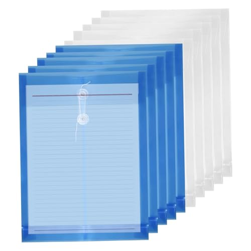 10pcs Plastikumschläge 13x10 Zoll Kunststoffdatei -Ordner mit String -Krawatte Plastikordner für Dokumente wasserdichte Kunststoffordner für Schulbüro & Startseite von Hbbgdiy