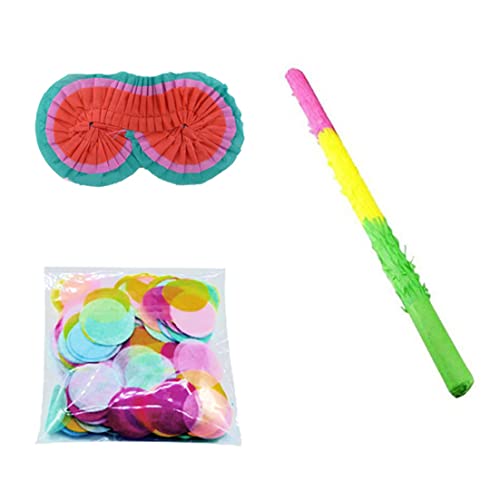 Hbbgdiy Party Stick Set Confetti 20 -Zoll -Regenbogen -Stick -Augenbinde Konfetti für Geburtstagsfeier Lieferungen Dekoration 3pcs von Hbbgdiy