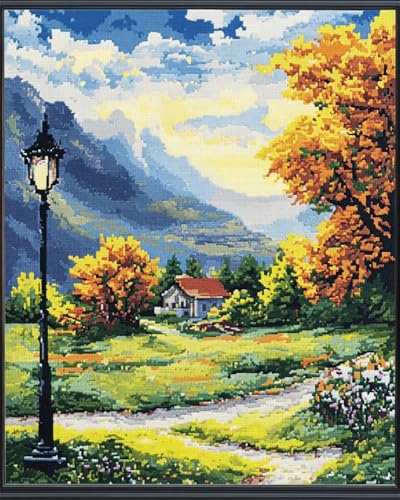 Hdfvlfdsa 11Ct Kreuzstich Set Vorgedruckt, Landschaft 40X50Cm Kreuzstich Stickpackungen Diy Stickerei Set Gestempelt Erwachsene Anfänger Hdfvlfdsa 11Ct Kreuzstich Set Vorgedruckt, Landschaft 40X50Cm Kreuzstich Stickpackungen Diy Stickerei Set Gestempelt Erwachsene Anfänger von Hdfvlfdsa