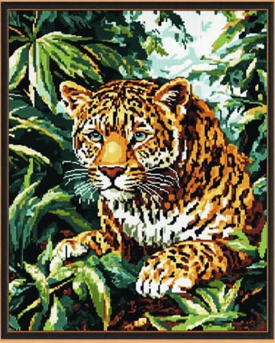 Hdfvlfdsa Kreuzstich Set Vorgedruckt, Dschungelleopard 40X50Cm Stickvorlagen Stickbilder Vorgedruckt Kreuzstich Stickpackungen Stickpackung Cross Stitch Embroidery Kit Stickset Sticken Set Erwachsene Hdfvlfdsa Kreuzstich Set Vorgedruckt, Dschungelleopard 40X50Cm Stickvorlagen Stickbilder Vorgedruckt Kreuzstich Stickpackungen Stickpackung Cross Stitch Embroidery Kit Stickset Sticken Set Erwachsene von Hdfvlfdsa