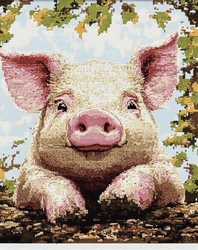 Hdfvlfdsa Kreuzstich Set Vorgedruckt, Glückliches Schwein 60x80cm Stickvorlagen Stickbilder Vorgedruckt Kreuzstich Stickpackungen Stickpackung Stickbild Stickset Sticken Set Für Erwachsene 11Ct Cross Hdfvlfdsa Kreuzstich Set Vorgedruckt, Glückliches Schwein 60x80cm Stickvorlagen Stickbilder Vorgedruckt Kreuzstich Stickpackungen Stickpackung Stickbild Stickset Sticken Set Für Erwachsene 11Ct Cross von Hdfvlfdsa