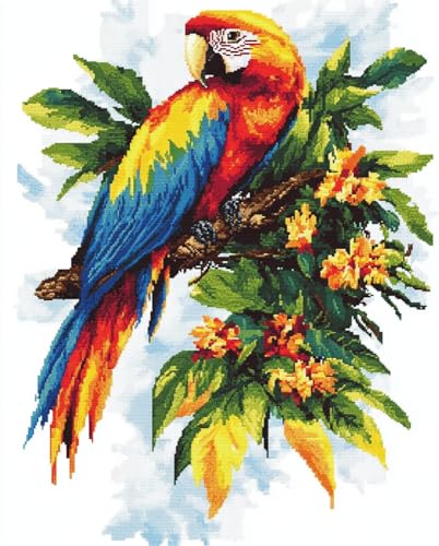 Hdfvlfdsa Kreuzstich Stickpackungen Vorgedruckt Set Vogel Papagei 30x40cm Stickvorlagen Stickbilder Vorgedruckt Kreuzstich Stickpackung Sticken Stickbild Set Für Erwachsene Anfänger, Cross Stitch Kit Hdfvlfdsa Kreuzstich Stickpackungen Vorgedruckt Set Vogel Papagei 30x40cm Stickvorlagen Stickbilder Vorgedruckt Kreuzstich Stickpackung Sticken Stickbild Set Für Erwachsene Anfänger, Cross Stitch Kit von Hdfvlfdsa