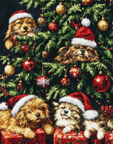 Kreuzstich Set Vorgedruckt, Weihnachten Katzen Und Hunde 30x40cm Stickvorlagen Stickbilder Vorgedruckt Kreuzstich Stickpackungen Stickpackung Cross Stitch Embroidery Kit Stickset Sticken Set Kreuzstich Set Vorgedruckt, Weihnachten Katzen Und Hunde 30x40cm Stickvorlagen Stickbilder Vorgedruckt Kreuzstich Stickpackungen Stickpackung Cross Stitch Embroidery Kit Stickset Sticken Set von Hdfvlfdsa