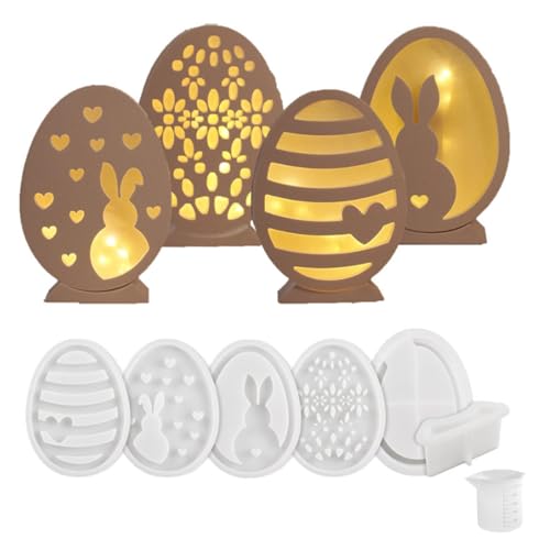 7 PCS silikonform ostern,Silikonformen Gießformen Ostern, Silikonform Ostern Hase Silikon Gießform Ostern Silikonform Kerzenhalter Ostern Hase Gipsformen zum Gießen für DIY Ostern Handwork von HeFZiYMOZaDP