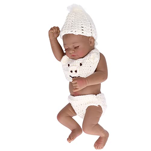 10 Zoll Lebensee Babypuppen -Silikon -Babypuppe, Neugeborene Babypuppe Weiches Silikon Neugeborene Boy Puppe mit Schönen Kleidern Spielzeug Zum Spaß und Zum Lernen (10inch von Headerbs