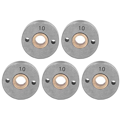 5PCS Drahtvorschubradlager Drahtvorschubrad, Drahtvorschubrolle Drahtvorschubrad, Drahtvorschubrolle Stahl Doppelantrieb Schweißdrahtführungsrollen 0,8-1,0 Mm Rillendraht von Headerbs