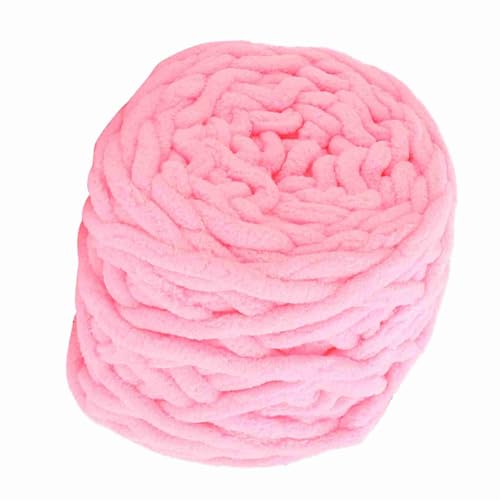 Einzelnes Dickes Eisstreifengarn, Dickes und Schnelles Garn, Grobe Wolle, Superklobiges Garn für Häkelnadelstricken, Gewebte Decke, Slipper-Linie (03 rosa) von Headerbs