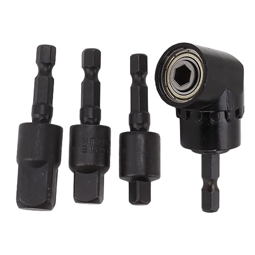 Schlagfester Steckschlüssel-Adapter, Bohrschrauber-Steckschlüssel-Adapter-Set mit um 360 Grad Drehbarem Sechskantschaft-Bohrer-Adapter von Headerbs