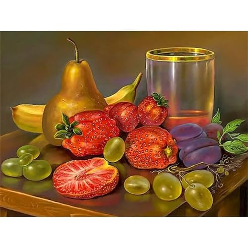 Malen Nach Zahlen Erwachsene,DIY Obstbecher Handgemalt Ölgemälde Kit für Anfänger und Erwachsene Mit 3-Pinseln und Acrylfarbe für Home Wand Dekor Framed 50x65cm Malen Nach Zahlen Erwachsene,DIY Obstbecher Handgemalt Ölgemälde Kit für Anfänger und Erwachsene Mit 3-Pinseln und Acrylfarbe für Home Wand Dekor Framed 50x65cm von Heaen