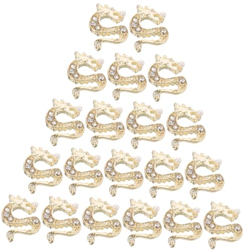 Healeved 50 Stücke Drachen Maniküre Set Strass Edelsteine ​​dekoration Charms für Nail Art Stilvolle Nagel Charms von Healeved