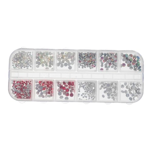 Healeved 1 Box Nagelaufkleber Nagel Strasssteine Maniküre Dekoration Nagelkunst Zubehör Nagelkunst Zubehör Nagel Charms Für Frauen Nägel Maniküre Ornamente Strass Nagel Charms von Healeved