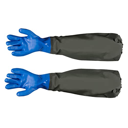 Healeved 1 Paar Handschuhe Für Aquarien Aquarienhandschuhe Salzwasser-aquarium Aquarienreinigungshandschuhe Haushaltsreinigungshandschuhe Handschutz Werkzeug Lange Handschuhe Gestrick von Healeved