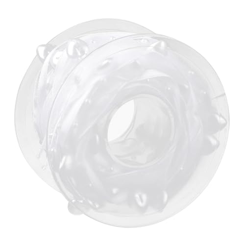 Healeved 1 Rolle Liebes Perlenketten Band Transparentes Band Weihnachtsband Im Freien Weihnachtsbaum Organzaband Feiertagsband Baumwollband Weihnachtsband Aus Polyester Weiß Plastik von Healeved