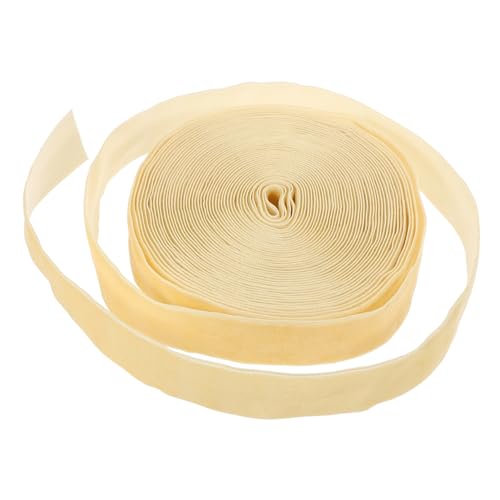 Healeved 1 Rolle Samtgewebe Zartes Band Valentinsband Schneidbares Band Geschenkverpackungsband Geschenkband Zur Hochzeit Zartes Geschenkband Diy Band Zubehör Schleife Beige Polyester von Healeved