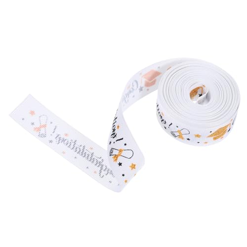 Healeved 1 Rolle Staffelungsband Glückwunsch lila Drahtband Wickelband Partygeschenke seidenband ribbon schnürlos senkel geschenkdeko geschenkeband Paketband Schleifenband Polyester von Healeved