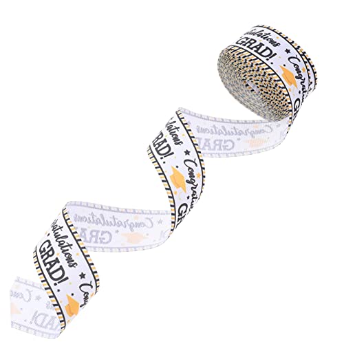 Healeved 1 Rolle Staffelungsband dickes Band Präsentieren Sie Geschenkbänder strahlend Gold Stoffband seidenband ribbon partydeko einschulung decor Geschenkband Band zum Basteln Polyester von Healeved