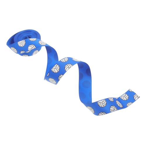 Healeved 1 Rolle Volleyballband Geschenkband Schleifenknoten Machen Band Blumenstrauß Liefert Dekoratives Verpackungsband Blumenverpackungsband Haarklammerband Elegantes Band Blue Polyester von Healeved