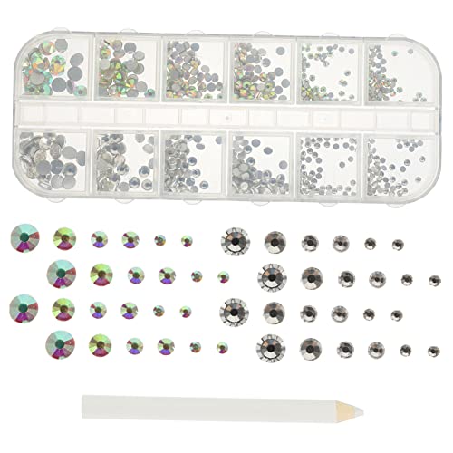 Healeved 1 Satz Nagelbohrer Bretter Kleber für Strasssteine Brief Nail Strass-Kit Perlen Klaue nail decoration strasssteine für nägel Diamanten für Kunsthandwerk Kristalle zum Basteln Glas von Healeved