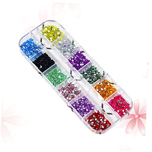 Healeved 1 Satz Nagelkunst Nagelaufkleber Nagel Kunst Dekoration Strass Selber Machen Schmücken Nailart-zubehör Aufkleber Für Nägel Maniküre-werkzeug Edelstein-aufkleber 2000 Stk von Healeved