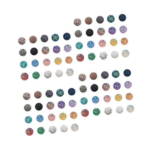 Healeved 1 Satz Strass Selber Machen Schmuckherstellung Schmuck Machen Schmuckersatzteile Faux-druzy-cabochons Ohrstecker Für Ohrstecker Runde Cabochons Schmuckzubehör Selber Machen 100st von Healeved