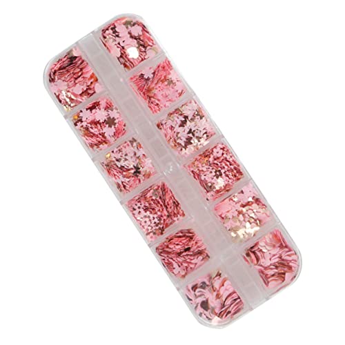 Healeved 1 Schachtel Nagelkunst Pailletten Konfetti Make-up DIY Pailletten Glitzer für Nägel schmucksteine gemuse gems aufkleber Nailart-Glitzer Mädchen DIY Maniküre Ornamente das Haustier von Healeved