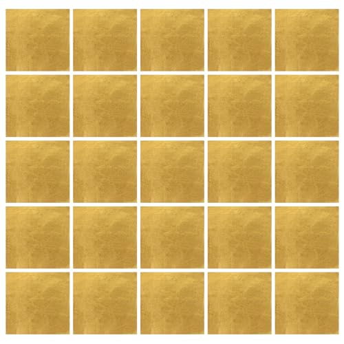 Healeved 100 Stück Goldfolien-Bonbonverpackungen 20 X 20 cm Quadratische Goldene Schokoladenverpackungen Alufolie Geschenkpapier DIY-Süßigkeiten-Schokoladenverpackung Für Hochzeit von Healeved