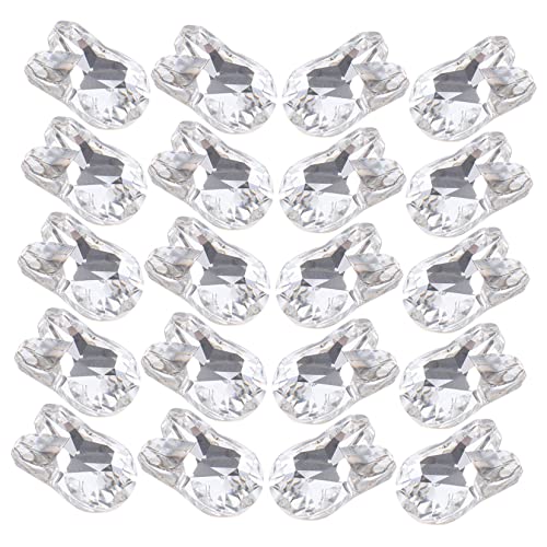 Healeved 20st Kaninchen-nagelbohrer Charms Für Nagelzubehör Nail Art Diy Dekore Häschen-nagelanhänger Nagelkunst-dekor Ornament Aufkleber Edelsteine Nagelschmuck Für Nagelkunst Kristall von Healeved