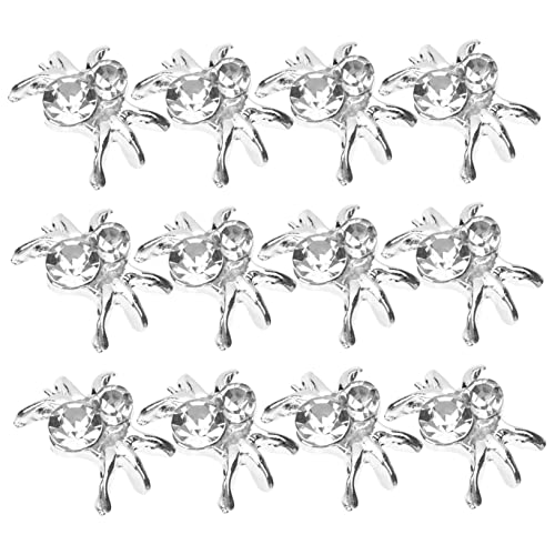 Healeved 30St Spinnennagel-Anhänger catchring weihnachten party nail charms hochzeitsparty silve 3D-Spinnennagelkunst Nagel-DIY-Anhänger Spinnendekor für Nägel Urlaub Nageldekor von Healeved