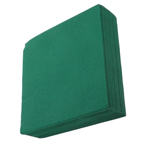 Healeved 50 Stück Staubfreie Servietten Papierservietten Fallen Papierservietten Für Cocktails Stoffservietten Burgunderfarbenes Seidenpapier Handtuch Jungfräulicher Zellstoff Dark Green von Healeved