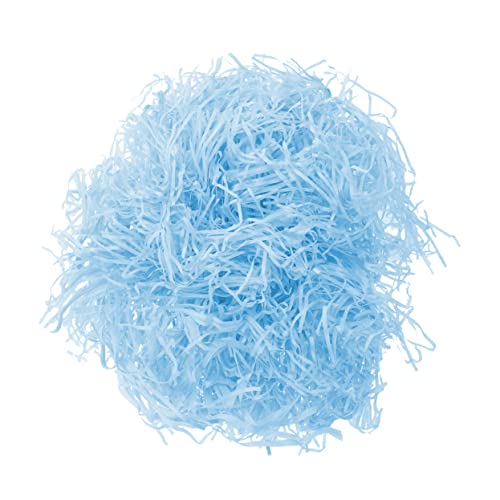 Healeved Lafit-graspapier Grasseidenpapier Geschenkfüller Papierfetzen Knisterfüllerpapier Für Farbiges Geschnittenes Papier Zerknittertes Seidenpapier Shred-füller Blue von Healeved