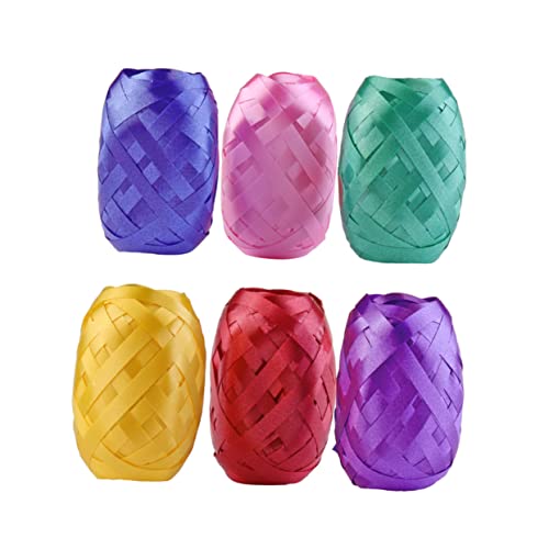 Healeved Packung 6 Paketband Schleife Hochzeitsballons Ballonverschluss Geschenkband Weihnachts-curling-band Listen Geschenkverpackung Grosgrain Band Zum Basteln von Healeved