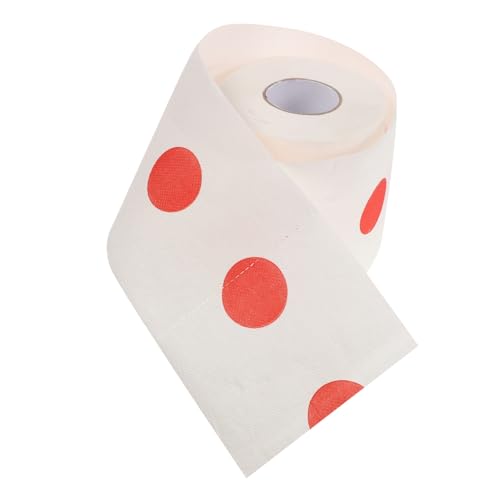 Healeved Toilettenpapier japanische flagge Hygienepapier runde japanische Toilettenfahne Verkaufsaufkleber Aufkleber mit roten Punkten rote runde Toilettenfahne Kusslippen-Seidenpapier Weiß von Healeved