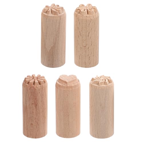 2cm Holzstempel Handgeschnitzte Stempel DIY-keramikdruck Holzkeramikstempel Holzgriffstempel Holzstempel Aus Ton Knetstempel Aus Holz Dekorativer Stempel Für Ton Kekse Modellieren von Healifty