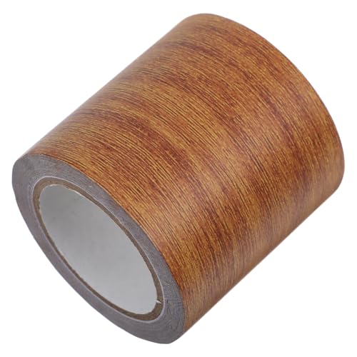 Healifty 1 Rolle Reparaturband für Holzmaserung holzfarbenes Klebeband Holzmaserungsbänder Tapetenrand Möbelbänder Teppichklebeband für Hartholzböden farbiger Fleck Papier Dark Brown von Healifty