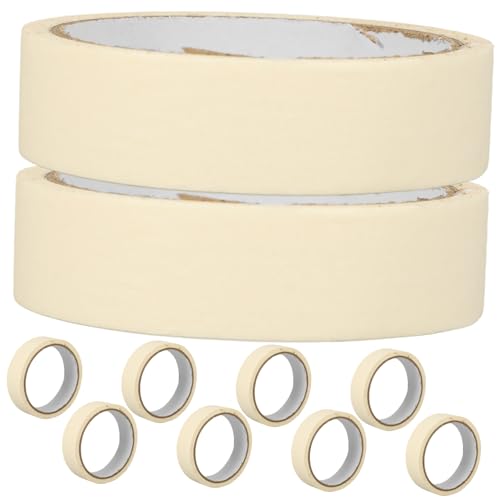 Healifty 10 Rollen Nahtband Abdeckband lackierbar Tapepapier Tapeten abziehen und aufkleben Tapetenkleister und -abzieher papierklebeband DIY Klebeband Auto-Klebeband Künstlerband Weiß von Healifty