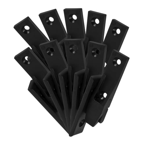 Healifty 10 Sätze Römischer Säulenverbinder Aufsteckclips Gemeinsame Fixierung Möbelbeschläge Verbindungshalterungen Für Möbelplatten Hardware-montage Eckschnalle Trennwand Black Plastik von Healifty