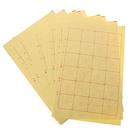 Healifty 150 Blatt Chinesisches Kalligraphie-Papier Tinte Schreibgitter Reispapier für chinesische Kalligraphie Pinselschreiben Sumi-Set von Healifty