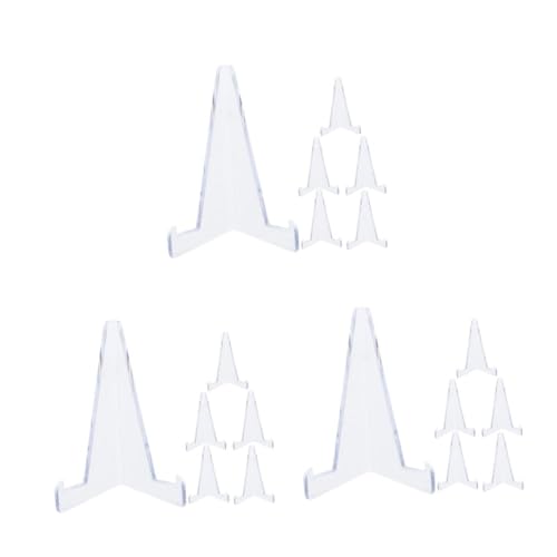 Healifty 3 Sätze Ständer Für Fußballkarten Kartenhalter Kartenetui Kartenständer Kartenrahmen Präsentationsständer Für Sportkarten Staffelei Zum Ausstellen Plastik Transparent 6 Stück * 3 von Healifty