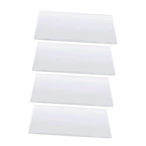 Healifty 4 Stück Blätter Transparente Acrylplatte Staffeleien zum Ausstellen schwebendes Regal Korkplatte bastelmaterial DIY Acrylplatten Bilderrahmen Acrylplatte Basteln einer Acrylplatte von Healifty