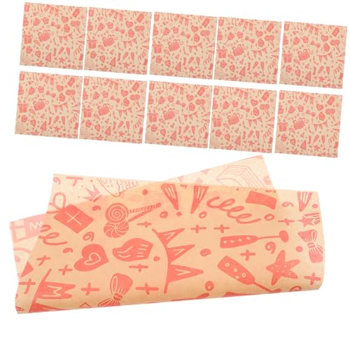 Healifty 50 Blatt Ölbeständiges Tamponpapier Burgerpapier Liner Aus Lebensmittelpapier Sandwich-wrap Essenstabletts Hamburger-geschenkpapier Sandwichplatten Burgerverpackungen Fettdicht von Healifty