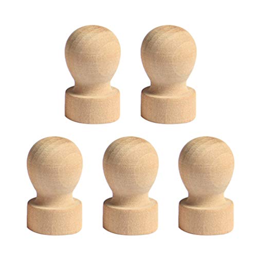 Healifty 9 Stück Holzstempel Griff für DIY Holz Handwerk Stempel Prägewerkzeug 2.5 * 4cm siehe abbildung von Healifty