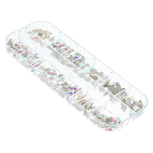 Healvian 1 Box Mit Glasdiamanten Für Nägel, Flache Rückseite, Strasssteine, Maniküre, Charms, Nagel-strasssteine, Dekore von Healvian