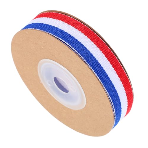 Healvian 1 Rolle Gestreiftes Geschenkband Rot Weiß und Blau Yards für Diy Bastelarbeiten Geschenkverpackung und Festliche Anlässe Hochwertiges Design Fransensicher Healvian 1 Rolle Gestreiftes Geschenkband Rot Weiß und Blau Yards für Diy Bastelarbeiten Geschenkverpackung und Festliche Anlässe Hochwertiges Design Fransensicher von Healvian