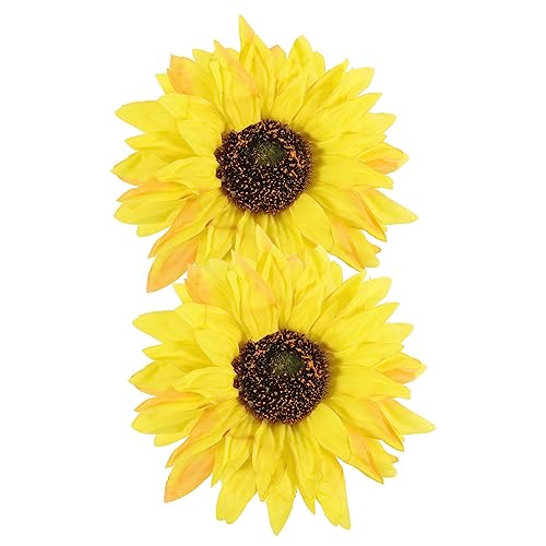 Healvian 2 Stück Blumen-Vorhang-Raffhalter Vorhanghalter Klemme Sonnenblumen-Vorhang-Clips Dekorative Vorhangschnallen Blumen-Vorhang-Raffhalter Vorhang-Halterung von Healvian