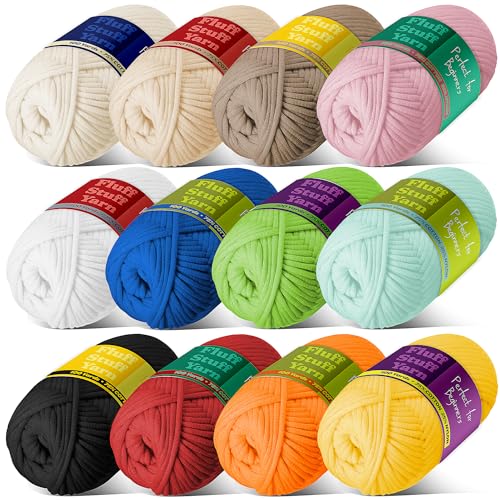 Hearth & Harbor V-HH-fsyrn-12 Yarn Garn, Baumwolle, Mehrfarbig, 12 Pack von Hearth & Harbor