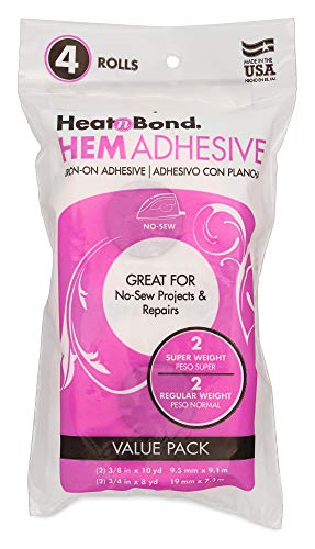 HeatnBond Hem Iron-On Adhesive, Variety Pack, Regular and Super Weight von HeatnBond