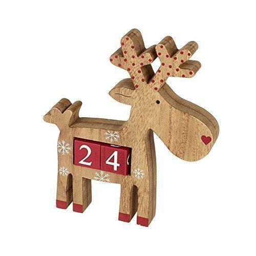 Holz Rentier Weihnachten Adventskalender - Wiederverwendbar von Heaven Sends